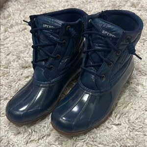 Sperry Navy Duck Boots